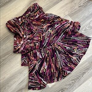 BCBGMAXAZRIA Vibrant Strapless Dot Dress Size 4